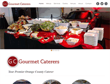 Tablet Screenshot of gourmetcaterers.net